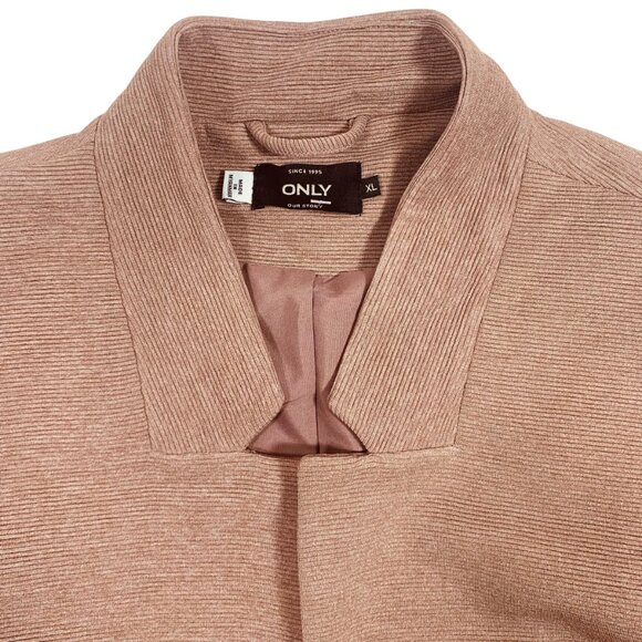 open coat long  for women  color light  brown sz xl ONLY - Picture 5 of 16